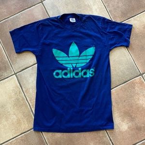 Vintage Adidas Double-Sided Trefoil Print T-Shirt